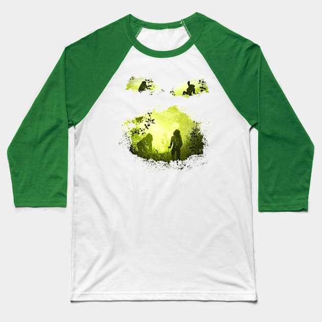 In the Heart of the Jungle Baseball T-Shirt by DVerissimo